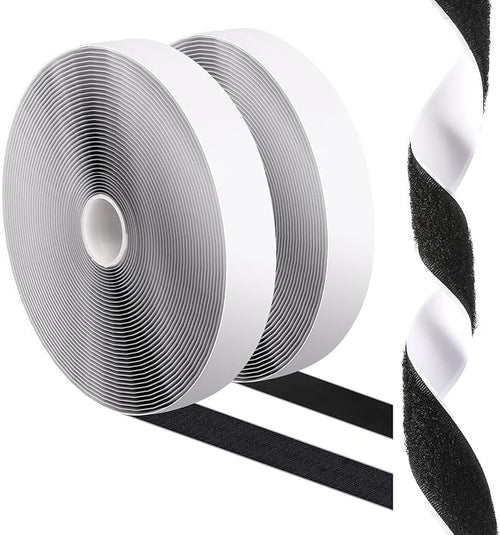 1''×41Ft Black Heavy Duty Hook And Loop Tape Adhesive, No Punching Picture Wall by ThankforvisitingSKYNEO