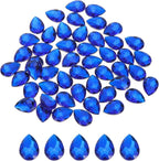 MECCANIXITY 50PCS Flat Back Acrylic Teardrop Gems 18x25mm Artificial Rhinestones by MECCANIXITY