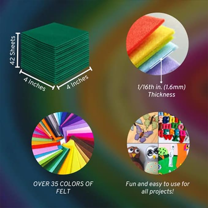 FabricLA Acrylic Felt Sheets for Crafts - Image 3