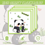 40Pcs Panda Birthday Decorations Cute Cartoon Animal Panda Themed Baby Shower - Image 5