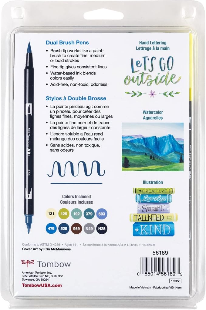 Tombow 56169 Dual Brush Pen Art Markers, Brush and Fine Tip Markers - Image 9