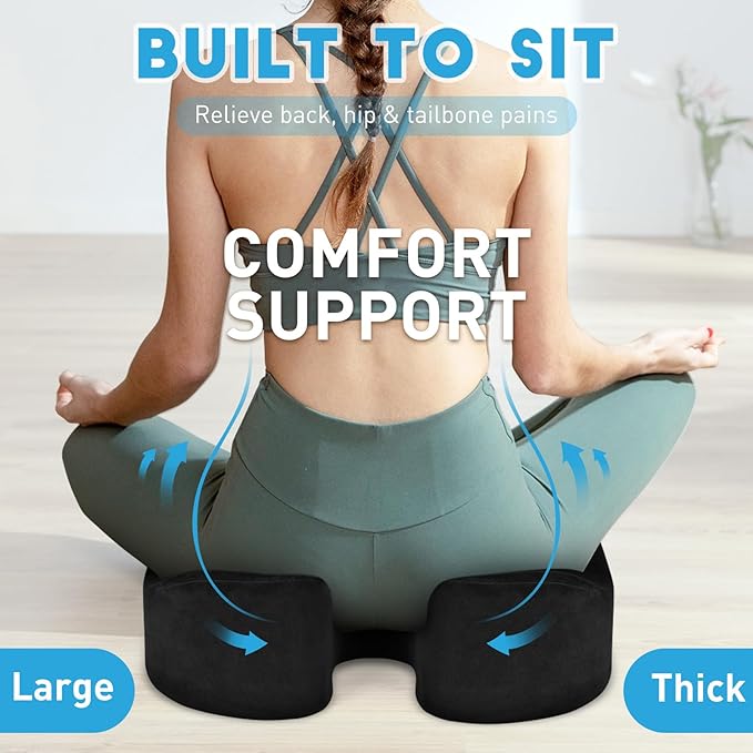 BlissTrends Seat Cushion, 5.2in Thick Memory Foam Cushions - Image 5