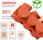 Sakolla 2 Pack Round Chocolate Cookie Molds, 12 Cavity 2.1" Cylinder Silicone - Image 4