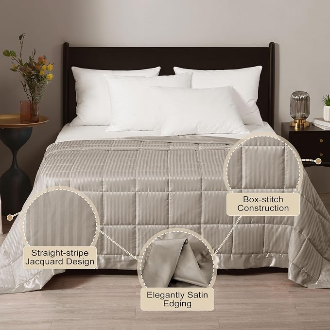 downluxe Weighted Blanket King Size, 18 lb Weighted Blanket - Image 2