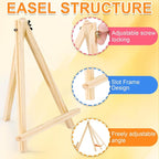 ESRICH 4 PCS 9 Inch Wood Easels, Easel Stand - Image 4