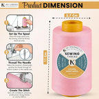 AK Trading 4-Pack Pink All Purpose Sewing Thread Cones of High Tensile - Image 2