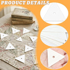 Neworkg 500 PCS 1.5" Equilateral Triangle Paper Piecing Templates, Quilting - Image 3