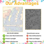 Mandun Cat Paint by Numbers for Adult, Cat Paint by Numbers Kit for Adults - Image 6