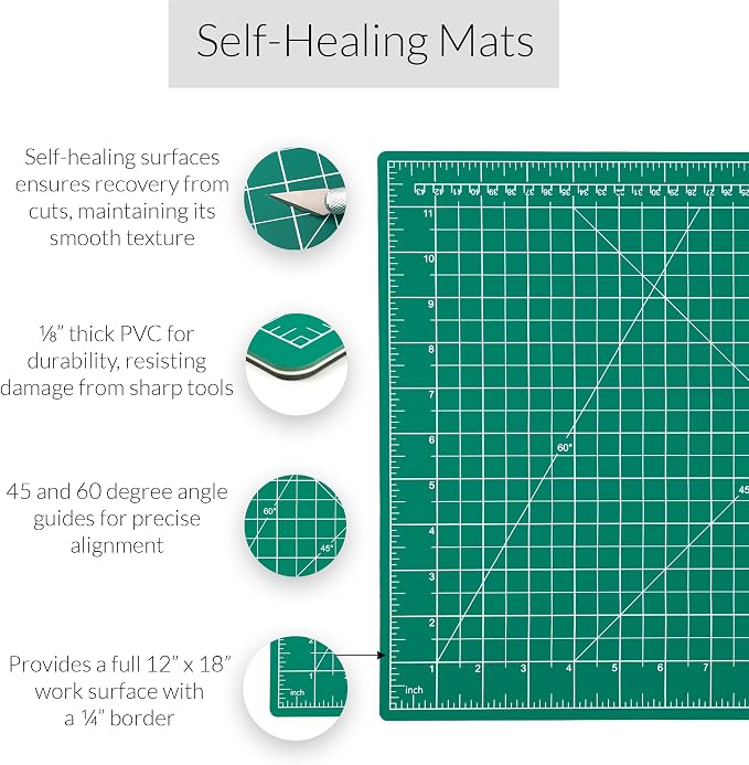 WA Portman Self Healing Cutting Mat & Rotary Cutter - Image 2
