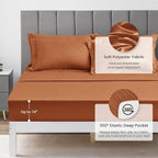 Love's cabin California King Comforter Set Terracotta, 7 Pieces California King - Image 4