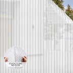 VELIMAX 4/5-Inch Reeded Glass Window Film, Frosted Glass Window Privacy Film - Image 4