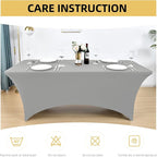 112 2-Pack 6ft Spandex Table Covers - Image 6