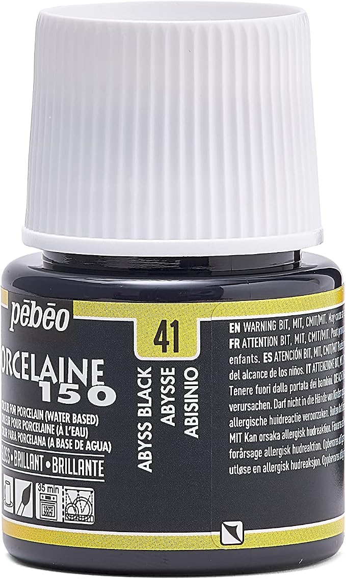 Pebeo Porcelaine 150, Water-Based High-Gloss Color Porcelain Paint, 45 ml Bottle - Image 9