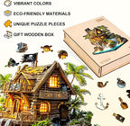 Wooden Puzzles for Adults, Pirate Cabin Wooden Puzzles 210 Pieces, Unique - Image 4