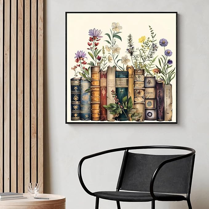 EIBEILI Square Drill Diamond Painting-Book Flower Diamond Art Wall Decor | - Image 5