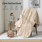 Wemore Fleece Weighted Blanket for Adults, Dual Sided Cozy Soft Sherpa Heavy - Image 6