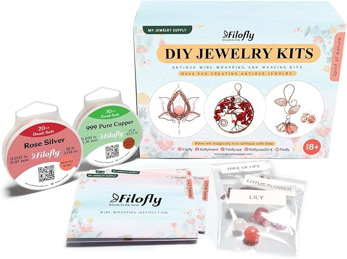 Filofly DIY Jewelry Kit 002, Spirit of Nature Make Your Own Wire Wrapping and - Image 3