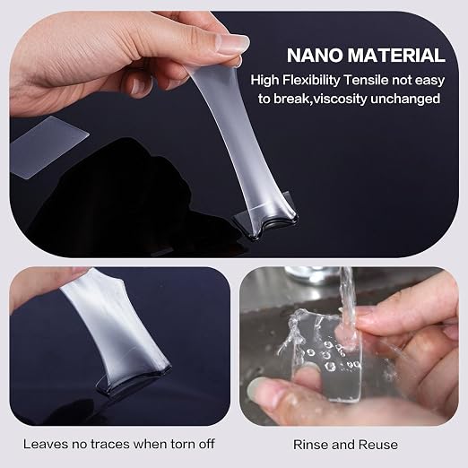 48PCS Nano Double Sided Adhesive Pads, Waterproof No Damage Removable Heavy - Image 3