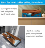 2Pcs Extra Large Reusable Epoxy Resin Table Mold 23x11x3 inches 15.7x9.8x3 - Image 5