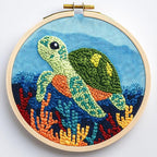 DIY Punch Needle Kits Green Sea Turtle by Unknown