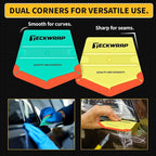 TECKWRAP Felt Squeegee for Vinyl Wrap Window Tint, Soft/Med | Pro Car Wrap Tool - Image 6