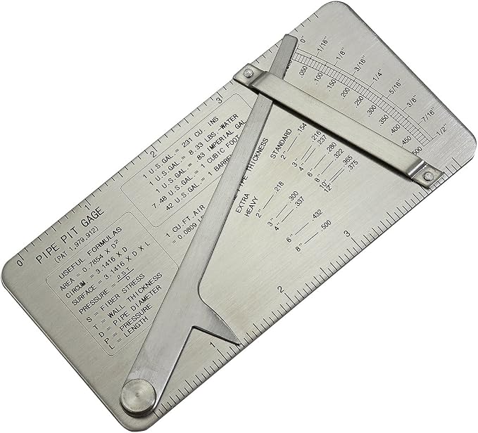 RIVERWELD Pipe Pit Welding Gauge Gage Test Ulnar Welder Inspection | Range is 0 by RIVERWELD