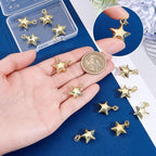 Beebeecraft 1 Box 12Pcs Star Charms - Image 3