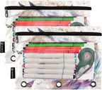White Horse Butterflies Pencil Pouch - Image 2