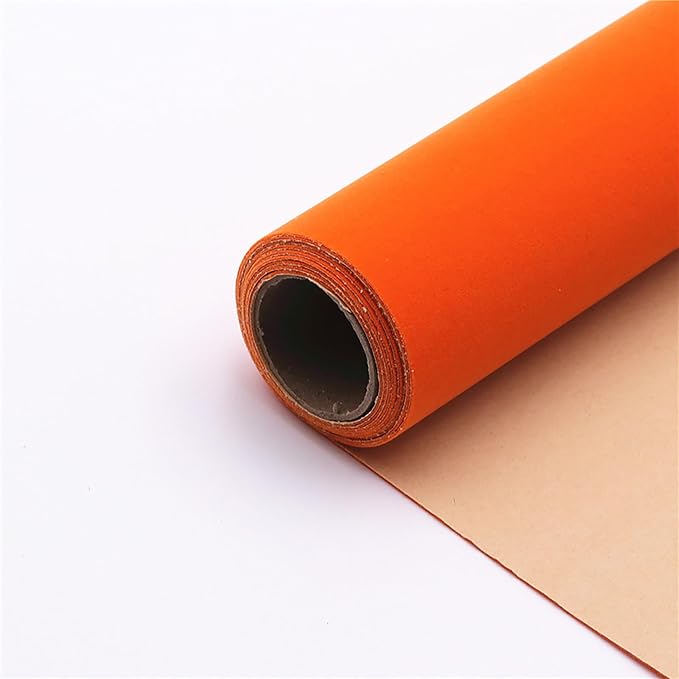 Orange Large Size Self Adhesive Soft Velvet Drawer Liner DIY Fabric Felt Liner - Image 3