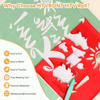 HTVRONT Red HTV Roll Heat Transfer Vinyl - Image 3
