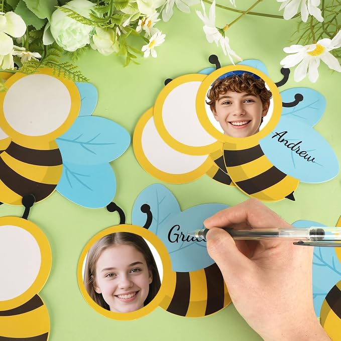 54Pcs Bee Cutouts for Bulletin Boards Decorations, DIY Bee Classroom Cut Outs - Image 6