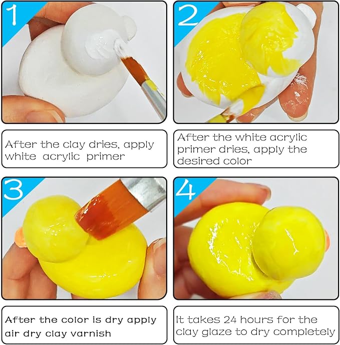 50ml Air Dry Clay Varnish，Air Dry Clay Sealant - Image 5