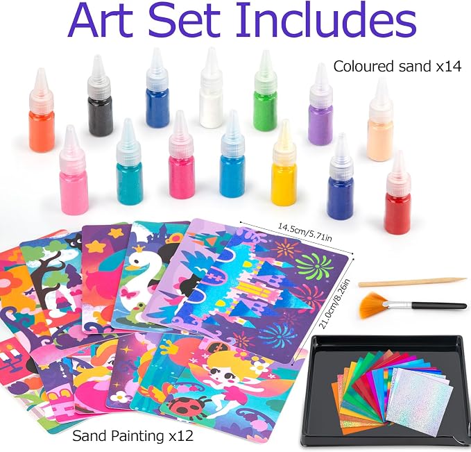 2 in 1 Foil Fun & Sand Art Kits - Image 2