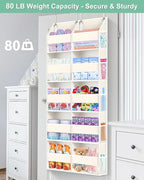 UVIAHOMI Heavy Duty Over The Door Organizer 5 Tiers, Extra Large Behind Door - Image 5