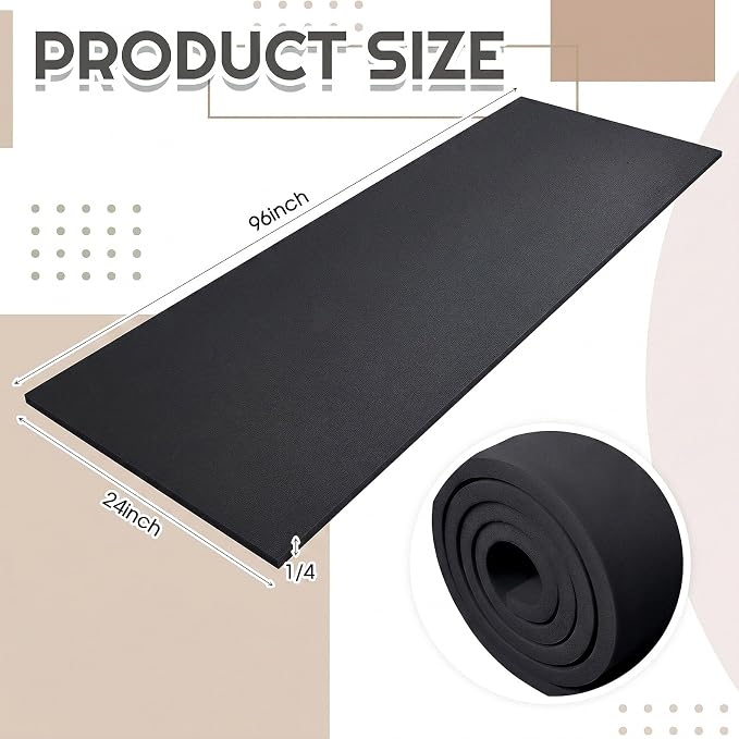 Amylove 1 Pack Polyurethane Foam 1/2" x 24" x 96" High Density Cushion - Image 2