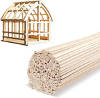 150 Pcs Balsa Wood Sticks 1/8 x 1/8 x 12 Inch balsa Wood Strips Hardwood Square by buynow