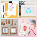 JULMELON 20 PCS Mandala Stencil, 3 Inch Mandala Stencils - Image 7