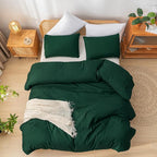 weigelia Queen Comforter Set Boho Emerald Green Comforter - Image 3