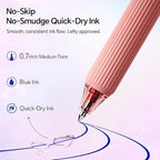 WRITECH Gel Pens Fine Point: Blue Ink 0.7mm Retractable 4ct Smooth Writing - Image 2