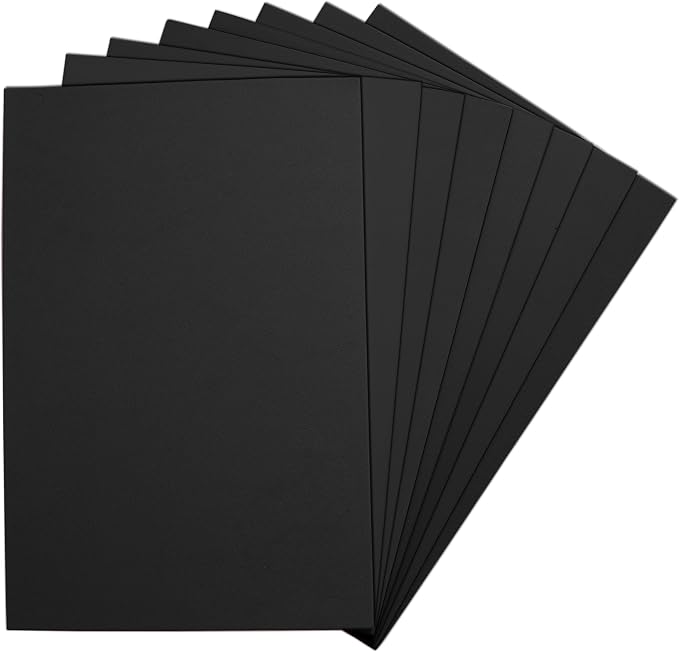 Black EVA Foam Sheets, 6 x 9 Inch, 2mm Thick by Unknown