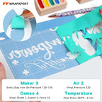 WRAPXPERT HTV Heat Transfer Vinyl Roll-12 x35ft Bright Teal Iron On Vinyl - Image 3