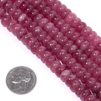 Songxi 5x8mm Natural Pink Tourmaline Stone Rondelle Beads, Gemstone - Image 3