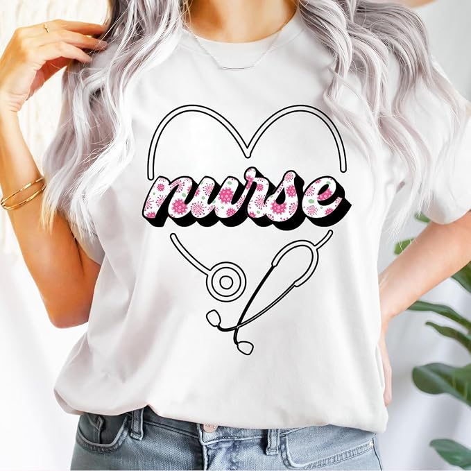 Tintnut Pink Nurse Heat Transfer Vinyl, easy cut & weed, stretch washable - Image 6