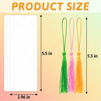 DSYIL 50 Sets Watercolor Paper Bookmarks - Image 3