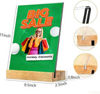 TONICE 8.5 x 11 Acrylic Sign Holder - Image 2