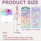 42/84/126 Pcs Beadable Keychain Bars Bulk Blank DIY Beaded Keychain Making - Image 2