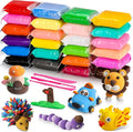 Air Dry Clay Kit for Kids – 24 Colors Non-Toxic Soft Modeling Clay Set | by CiaraQ