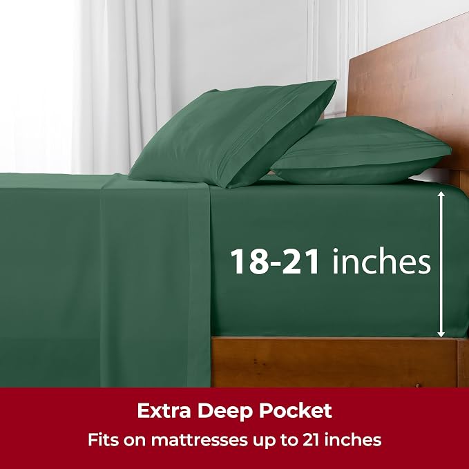 Mellanni Extra Deep Split King Sheets - Image 6