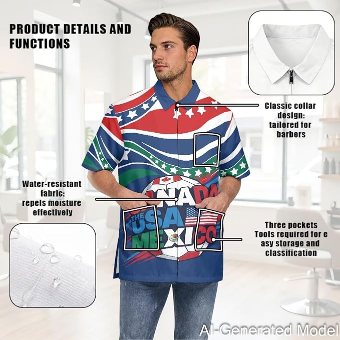 Professional Grooming Smock Unisex, Water Resistant Anti-Static | Hairdresser - Image 5