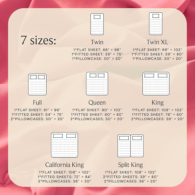 LuxClub 3 PC Twin XL Sheet Set, Deep Pockets Wrinkle Free Cooling Bed Sheets - Image 4